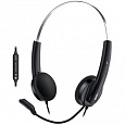 Genius HS-220U AI,Headset, náhlavní, drátový, s mikrofonem, ovl. hlasitosti, Copilot,USB, 2,4m kabel,černá