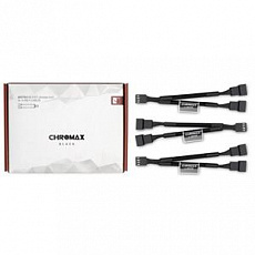 Noctua NA-SYC1.black,  3x, 4-pin ventilátor, černá