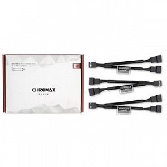 Noctua NA-SYC1.black, 3x, 4-pin ventilátor, černá Noctua NA-SYC1.black, 3x, 4-pin ventilátor, černá