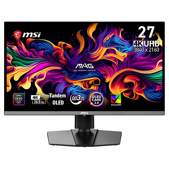 MSI MAG/272UP QD-OLED E16/26,5"/QD-OLED/4K UHD/165Hz/0,03ms/Černá/3R MSI MAG/272UP QD-OLED E16/26,5"/QD-OLED/4K UHD/165Hz/0,03ms/Černá/3R