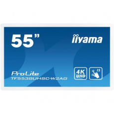 55" iiyama TF5538UHSC-W2AG: IPS, 4K, capacitive, 15P, 500cd/m2, VGA, HDMI, DP, DVI, 24/7, bílý 55" iiyama TF5538UHSC-W2AG: IPS, 4K, capacitive, 15P, 500cd/m2, VGA, HDMI, DP, DVI, 24/7, bílý