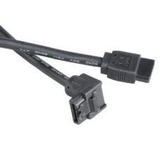 AKASA - černý 6Gb/s SATA3 kabel 90° - 50 cm AKASA - černý 6Gb/s SATA3 kabel 90° - 50 cm
