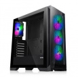 EVOLVEO Ptero Q2G, skříň ATX, 4x ARGB ventilátor, čelní+boční panel sklo, černá