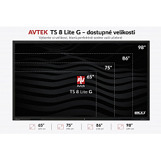 AVTEK TS 8 Lite G 65, interaktivní dotykový displej 65", 4K, 8GB/128GB, EDLA, Android 14 AVTEK TS 8 Lite G 65, interaktivní dotykový displej 65", 4K, 8GB/128GB, EDLA, Android 14
