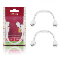 WE Spojka RGB LED pásku kabelová 15cm 2x4PIN M 2ks WE Spojka RGB LED pásku kabelová 15cm 2x4PIN M 2ks