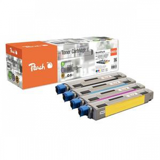 PEACH kompatibilní toner OKI MC853-series MultiPack bk, c, m, y PEACH kompatibilní toner OKI MC853-series MultiPack bk, c, m, y