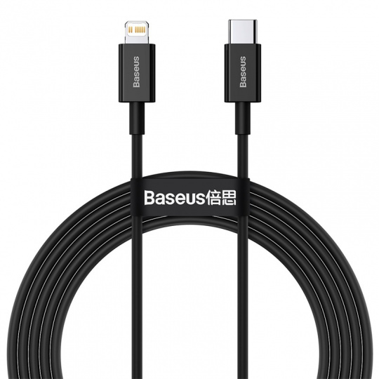 Baseus Datový kabel Superior Series USB-C/Lightning 20W 2m černý