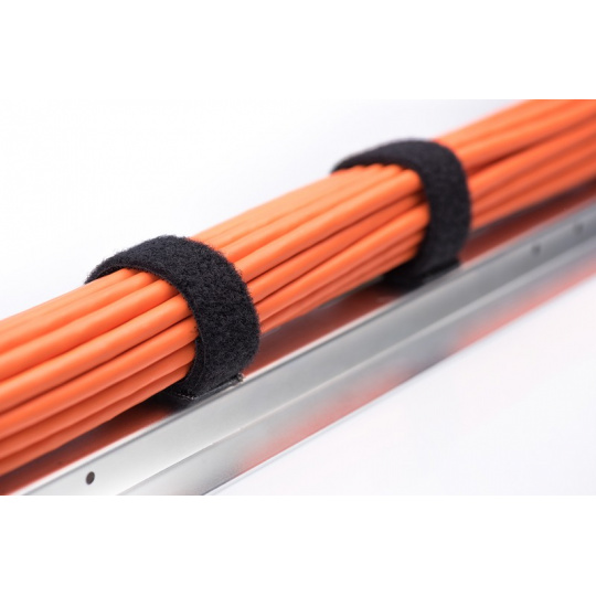 DIGITUS Professional Hook and loop cable management system, mushroom fastener 2.5m, hook and loop tape 5m