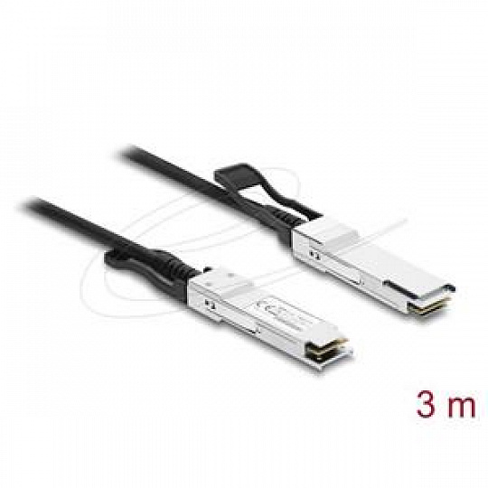 Delock Twinax kabel QSFP28 samec na QSFP28 samec 100 Gbps 3 m