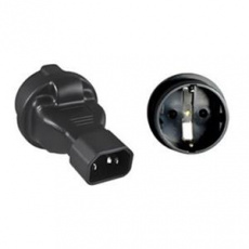 Premium Cord Adaptér IEC C14 male na SCHUKO CEE 7/3 female, napětí 230V, max.proud 10A Premium Cord Adaptér IEC C14 male na SCHUKO CEE 7/3 female, napětí 230V, max.proud 10A