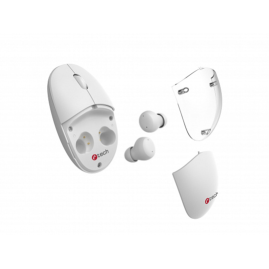Myš s TWS sluchátky C-TECH WLM-21 Dual mode,