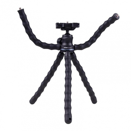 Doerr OCTOPUS Vlogging stativ  (29-28,5 cm, 414 g, max.2kg, kul.hlava, 5 flexi ramen, černý)