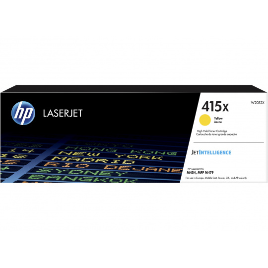 HP 415X Yellow LaserJet Toner Cartridge, W2032X