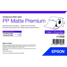 PP Matte Label Premium, Cont. Roll, 51mm x 29mm