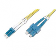 Digitus Fiber Optic Patch Cord SC (APC) to LC (PC), Singlemode 09/125 µ, Duplex Length 3 m Digitus Fiber Optic Patch Cord SC (APC) to LC (PC), Singlemode 09/125 µ, Duplex Length 3 m