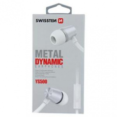 SWISSTEN SLUCHÁTKA EARBUDS DYNAMIC YS500 STŘÍBRNO-BÍLÉ SWISSTEN SLUCHÁTKA EARBUDS DYNAMIC YS500 STŘÍBRNO-BÍLÉ