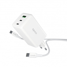 Epico GaN 100W adaptér EA100 s 1,2 m USB-C kabelem Epico GaN 100W adaptér EA100 s 1,2 m USB-C kabelem