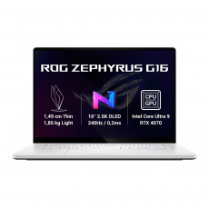 ASUS ROG Zephyrus G16/GU605MZ/U9-185H/16"/2560x1600/32GB/1TB SSD/RTX 4070/W11H/White/2R