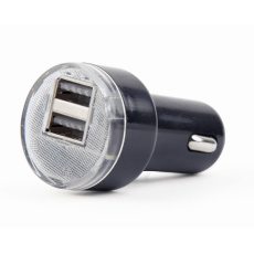 Gembird 2x USB nabíječka do auta 2,1A, černá Gembird 2x USB nabíječka do auta 2,1A, černá