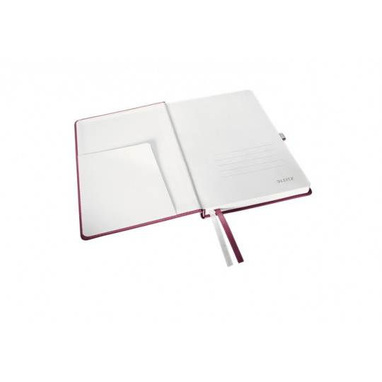 LEITZ Zápisník  STYLE A5, tvrdé desky, linkovaný, granátově červená