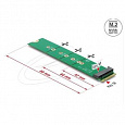 Delock Adaptér ze zástrčky M.2 Key M na slot M.2 Key M - šetřič portů a prodlužování