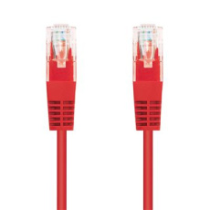 Kabel C-TECH patchcord Cat5e, UTP, červený, 0,5m Kabel C-TECH patchcord Cat5e, UTP, červený, 0,5m