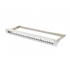 PATCH PANEL PRÁZDNÝ 24 PORTŮ 1U 19" FTP PRO MODULY KEYSTONE ŠEDÝ LANBERG PATCH PANEL PRÁZDNÝ 24 PORTŮ 1U 19" FTP PRO MODULY KEYSTONE ŠEDÝ LANBERG