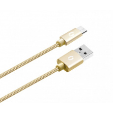ALIGATOR PREMIUM Datový kabel 2A, Micro USB zlatý ALIGATOR PREMIUM Datový kabel 2A, Micro USB zlatý