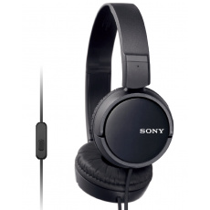 SONY sluchátka MDR-ZX110AP handsfree, černé