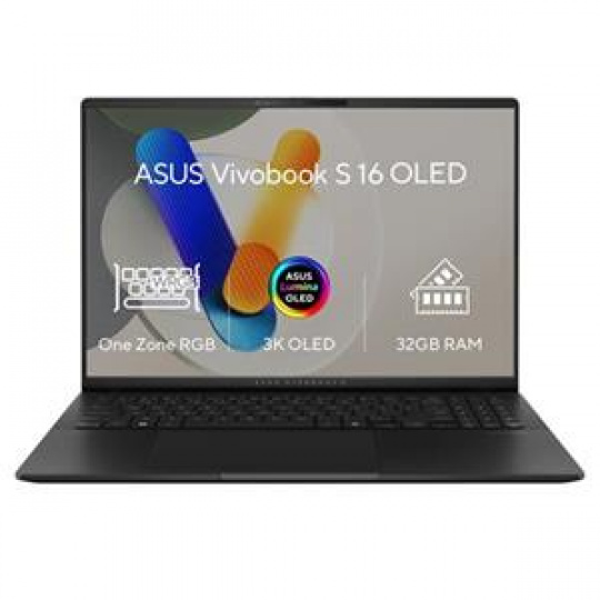 ASUS Vivobook S16 - Ultra 7 Processor 255H/32GB/1TB SSD/Intel Arc/16"/3K/OLED/2y PUR/Win 11 Pro/černá ASUS Vivobook S16 - Ultra 7 Processor 255H/32GB/1TB SSD/Intel Arc/16"/3K/OLED/2y PUR/Win 11 Pro/černá