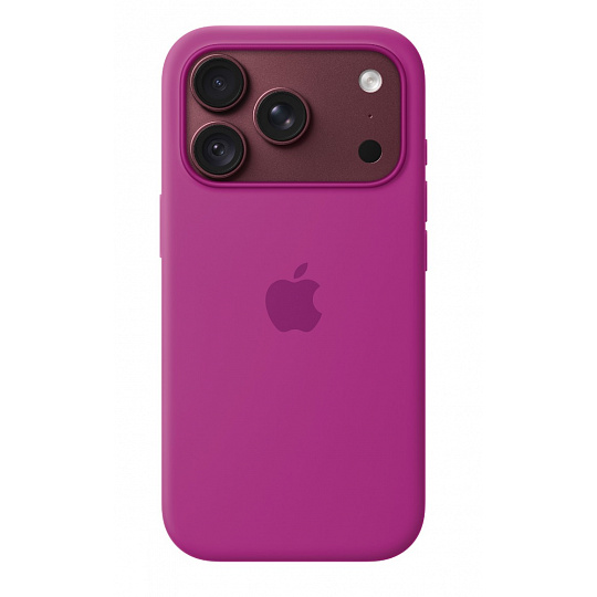 iPhone 18 Pro Silicone Case with MS - Magenta iPhone 18 Pro Silicone Case with MS - Magenta
