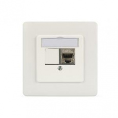 DIGITUS Čelní deska pro moduly Keystone, přímá střední deska 50x50, rám 80x80, 2xkestone DIGITUS Čelní deska pro moduly Keystone, přímá střední deska 50x50, rám 80x80, 2xkestone