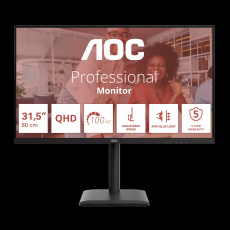 AOC LCD Q32E4U 31,5" IPS/2560x1440@100Hz/4ms/350cd/2xHDMI/DP/4xUSB/Repro/Pivot/HAS/5 let AOC LCD Q32E4U 31,5" IPS/2560x1440@100Hz/4ms/350cd/2xHDMI/DP/4xUSB/Repro/Pivot/HAS/5 let