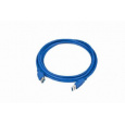 Kabel USB A-A 3m USB 3.0 prodlužovací, modrý