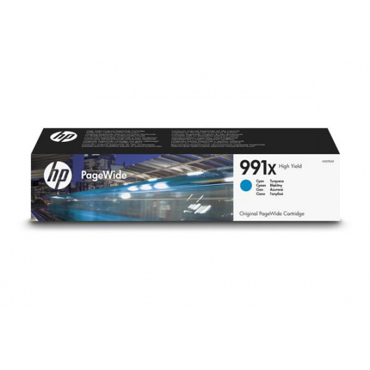 HP 991X High Yield azurová PageW Cartrige, M0J90AE