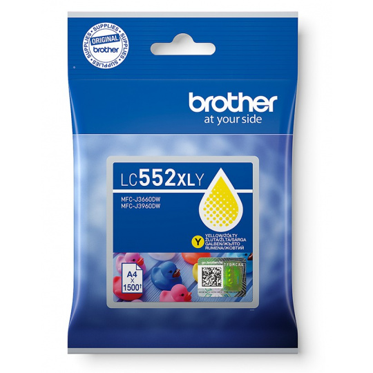 Brother LC-552XLY - inkoust žlutý XL
