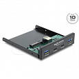 Delock Přední panel, 3.5”, USB 10 Gbps, 2 x USB Type-C + 2 x USB Typ-A