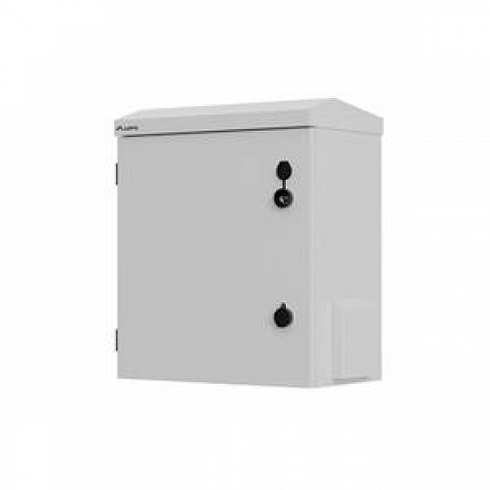 LANBERG Hermetický RACK rozvaděč 10" pro montáž na stěnu nebo stožár, IP55, 420 × 300 × 500 mm, šedý(sestavený LANBERG Hermetický RACK rozvaděč 10" pro montáž na stěnu nebo stožár, IP55, 420 × 300 × 500 mm, šedý(sestavený