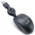 GENIUS Micro Traveler V2/Cestovní/Optická/1 200 DPI/Drátová USB/Černá