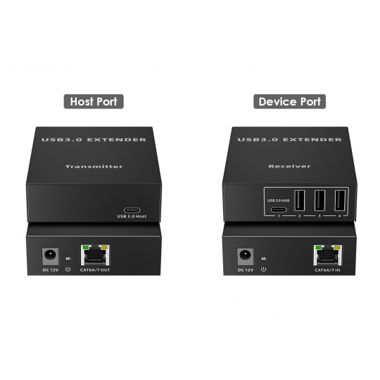 PremiumCord 4port USB 3.0 extender 100m