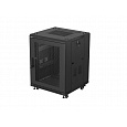 INSTALAČNÍ ROZVADĚČ 19" 15U 600X600 ČERNÉ PERFOROVANÉ DVEŘE LANBERG (PLOCHÉ BALENÍ)