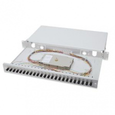 Digitus Fiber Optic Sliding Splice Box, 1U, Equipped 24x ST, incl. M 25 Screw, Splice Cassette Color Pigtails OM2, Adapter Digitus Fiber Optic Sliding Splice Box, 1U, Equipped 24x ST, incl. M 25 Screw, Splice Cassette Color Pigtails OM2, Adapter