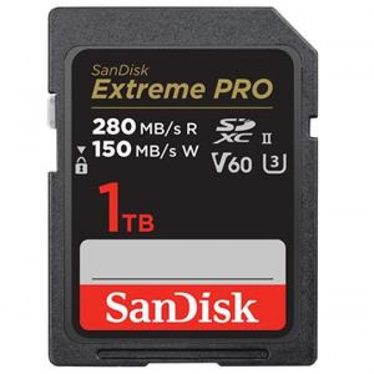 SanDisk MicroSDXC karta 1TB Extreme PRO (R:280/W:150 MB/s, UHS-II, V60) SanDisk MicroSDXC karta 1TB Extreme PRO (R:280/W:150 MB/s, UHS-II, V60)