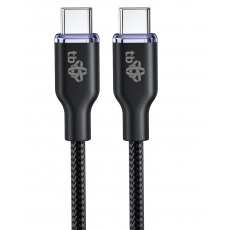 TB USB C - USB C 60W Glamour kabel 1,5m černý TB USB C - USB C 60W Glamour kabel 1,5m černý