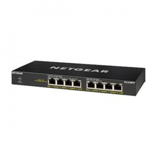 Netgear 8PT GE UNMANAGED SWCH W/POE/POE+