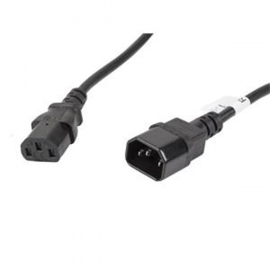 LANBERG IEC 320 C13 na C14 kabel 5M VDE černý