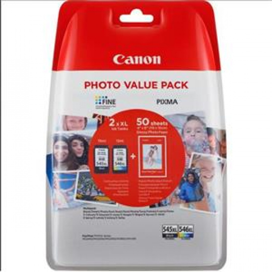 Canon cartridge PG-545XL/CL-546XL+ fotopapír GP 501/Multipack/400str.