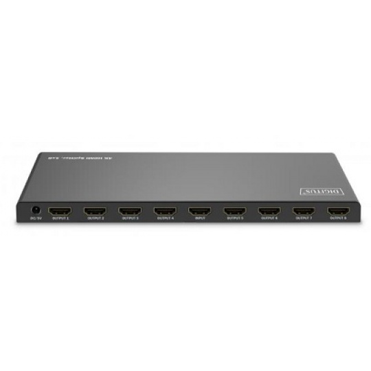 DIGITUS 1x8 HDMI Splitter, 4K/60Hz HDCP 2.2, EDID Control