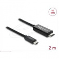 Delock Koaxiální kabel USB Type-C™ na HDMI (DP Alt Mode) 4K 60 Hz s pleteným opláštěním 2 m