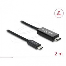 Delock Koaxiální kabel USB Type-C™ na HDMI (DP Alt Mode) 4K 60 Hz s pleteným opláštěním 2 m Delock Koaxiální kabel USB Type-C™ na HDMI (DP Alt Mode) 4K 60 Hz s pleteným opláštěním 2 m